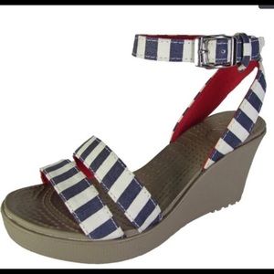 Crocs Leigh Nautical Red, White, & Blue